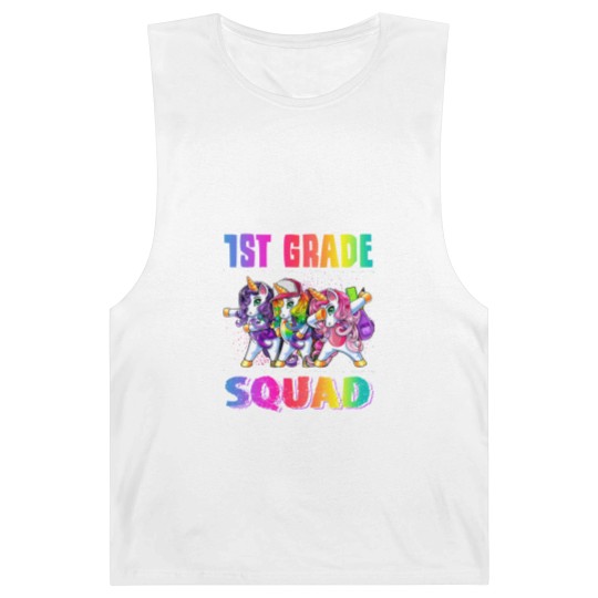 Discover 1st Grade Squad Dabbing Unicorn Back to School Backpack Girl Barnard Tanks