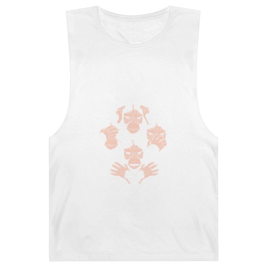 Discover Monkey Cover Face Awesome Gorilla Queen Band Barnard Tanks