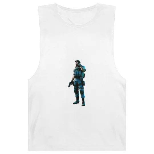 Discover Chris Redfield Residence Evil Biohazard 5 Gold Premium Unisex Barnard Tanks