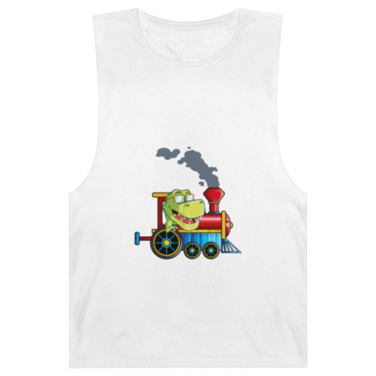 Discover Funny Dinosaur Riding A Train Tyrannosaurus Dino B Barnard Tanks