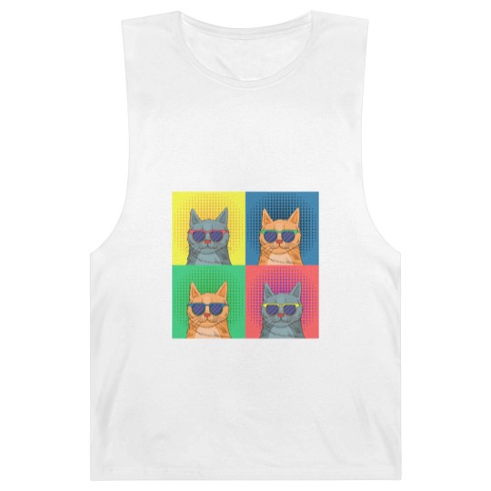 Discover cat pop art Barnard Tanks