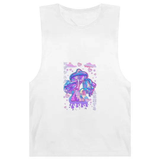 Discover Pastel Goth Mushroom Japan Kanji Barnard Tanks