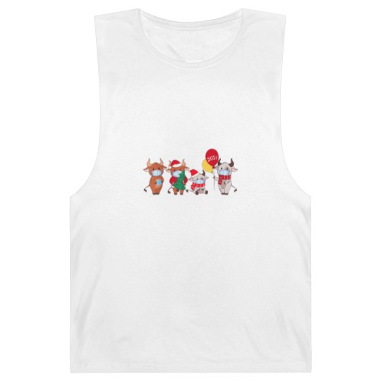 Discover Cute Cartoon Cow Barnard Tanks