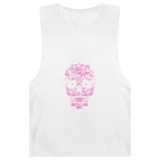 Discover Flamingo Skulls Funny Flamingo Lover Halloween Barnard Tanks