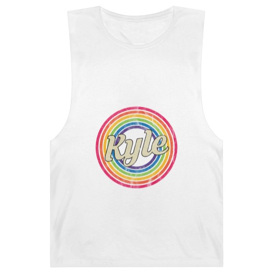 Discover Kyle - Retro Rainbow Faded-Style - Kyle - Barnard Tanks
