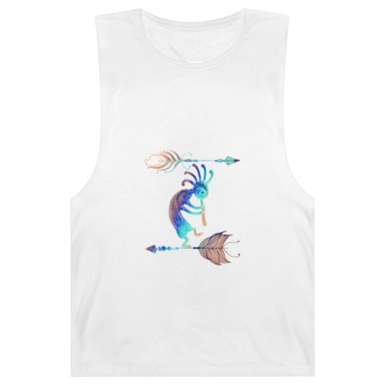 Discover Native American Kokopelli With Two Feathers 2 Barnard Tanks