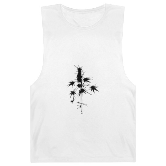 Discover Watercolor/Splatter cannabis plant Barnard Tanks