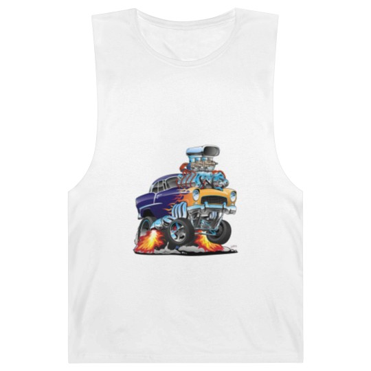 Discover Classic Fifties Hot Rod Muscle Car Cartoon - Car - Barnard Tanks