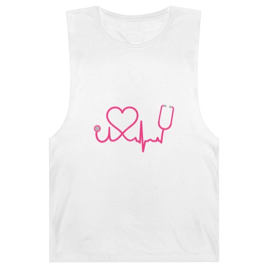 Discover Registered Nurse RN EKG Stethoscope Heart Heartbeat Barnard Tanks