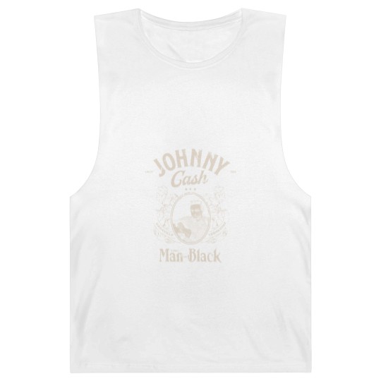 Discover Johnny Cash The Man in Black Graphic Barnard Tanks