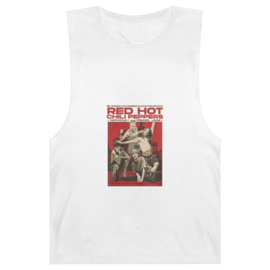 Discover Vintage Retro Red Hot Chili Peppers Concert Graphic Barnard Tanks, Red Hot Chili Peppers Barnard Tanks