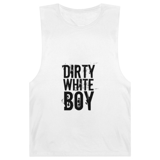 Discover VINTAGE MEN'S , DIRTY WHITE BOY Barnard Tanks