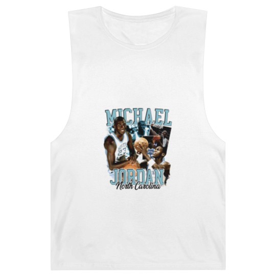 Discover Michael Jordan UNC 90s Style Vintage Bootleg Barnard Tanks graphic Barnard Tanks