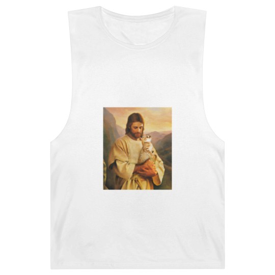 Discover cats and jesus lover gift - Cat And Jesus - Barnard Tanks