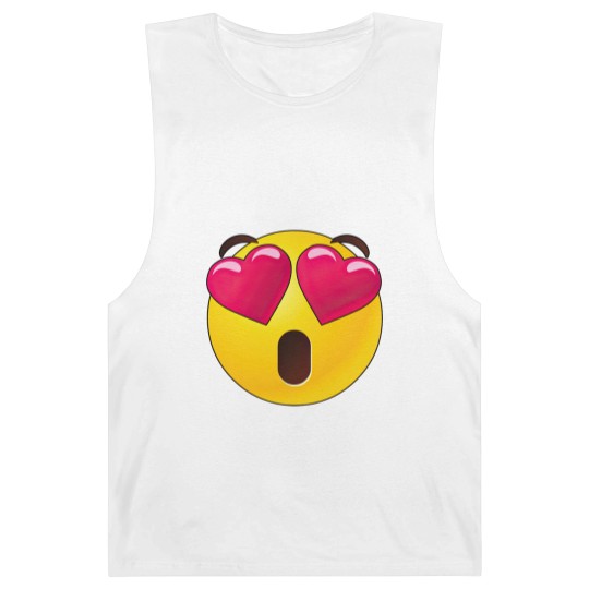 Discover Emoji Heart Eyes Valentines Barnard Tanks