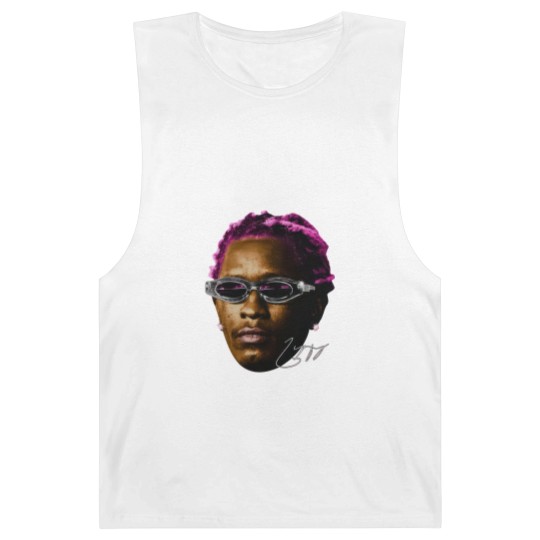 Discover YOUNG THUG Barnard Tanks | White Pink Rare Hip Hop Graphic Print