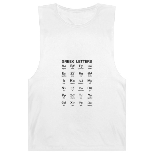 Discover Greek Letters Barnard Tanks