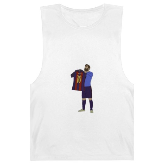 Discover Lionel Messi Barcelona FC Printed Barnard Tanks