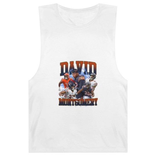 Discover David Montgomery 90s Vintage Bootleg Barnard Tanks, Football Vintage 90s