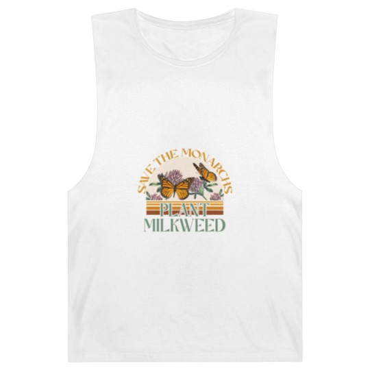 Discover Retro Save The Monarchs Plant Milkweed Butterfly Barnard Tanks For Women With Flower,Butterfly Barnard Tanks