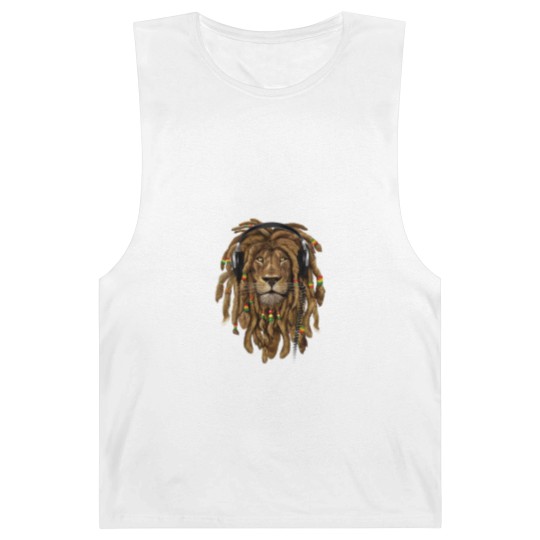 Discover Rasta Reggae Lion Music Art for Rastafari Lover Barnard Tanks
