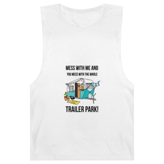 Discover Mess with me Sunnyvale Trailer Park art gift for fans movie Barnard Tanks