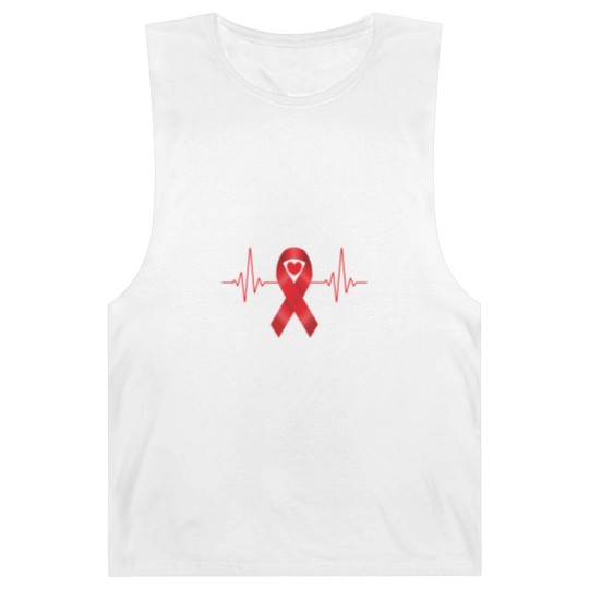 Discover World Aids Day Red Heartbeat Aids Awareness Hiv Barnard Tanks