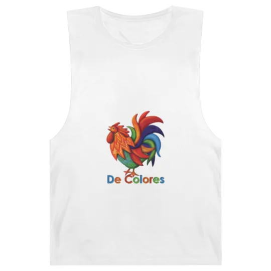 Discover De Colores Rooster Gallo Men's Jersey Polo Barnard Tanks