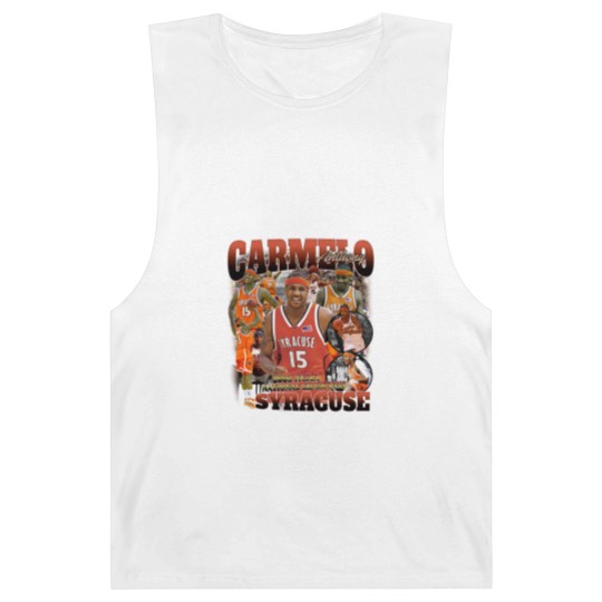 Discover Vintage 90s Graphic Carmelo Anthony Syracuse Barnard Tanks, Carmelo Anthony Barnard Tanks