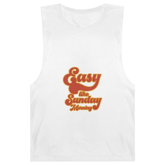 Discover Easy Like Sunday Morning Unisex Barnard Tanks, Inspired by Lionel Richie