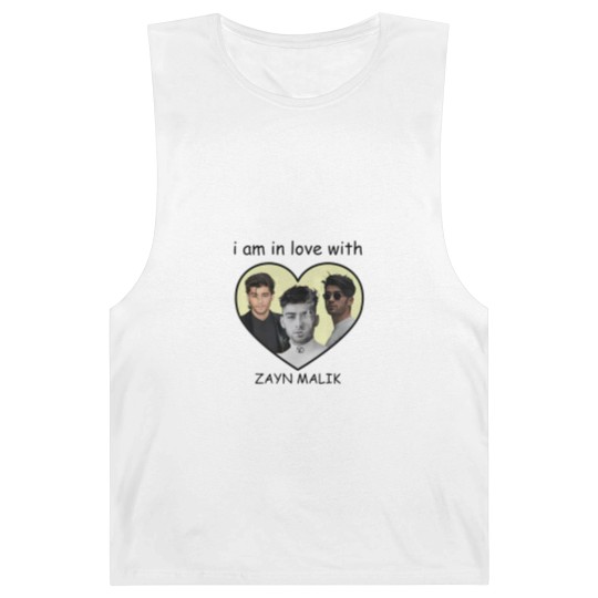 Discover Zayn Malik I am in love with Zayn Malik  White Graphic Barnard Tanks