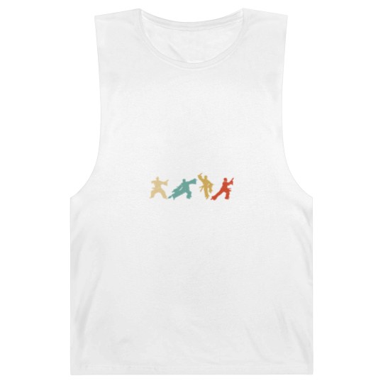 Discover Retro Thai Chi Silhouette Medication Gift Idea Barnard Tanks