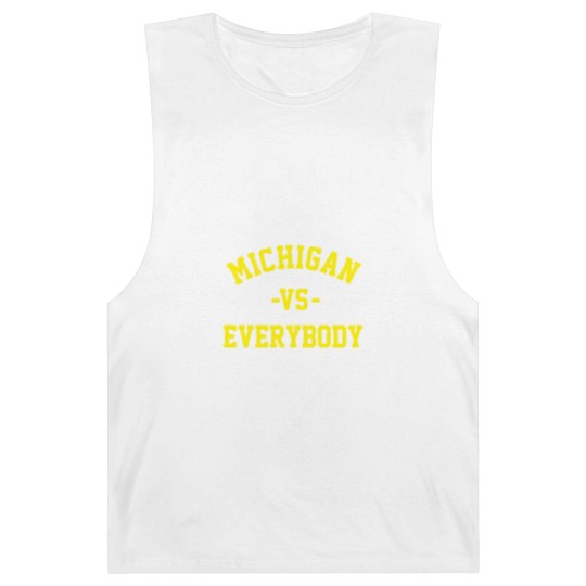 Discover Michigan Vs Everybody Barnard Tanks, College Team Barnard Tanks, Wolverines Football Fan Gear