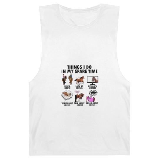 Discover Horse Lover Barnard Tanks | Gift For Horse Lover | Things I Do In Spare Time Barnard Tanks