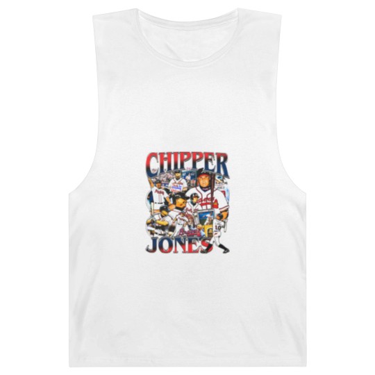 Discover Vintage 90s Graphic Style Chipper Jones Barnard Tanks Vintage Sport Barnard Tanks