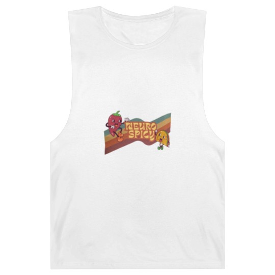Discover Neuro Spicy Barnard Tanks | Handmade Funny ADHD Barnard Tanks | Retro-Style Unisex Barnard Tanks