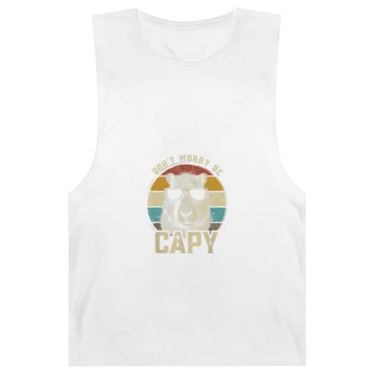 Discover Capybara Dont Be Worry Be Capy funny animal Capybara Lover Barnard Tanks