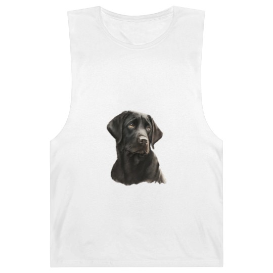 Discover Black Labrador Black Labrador- Black Labrador Head And Shoulders Barnard Tanks
