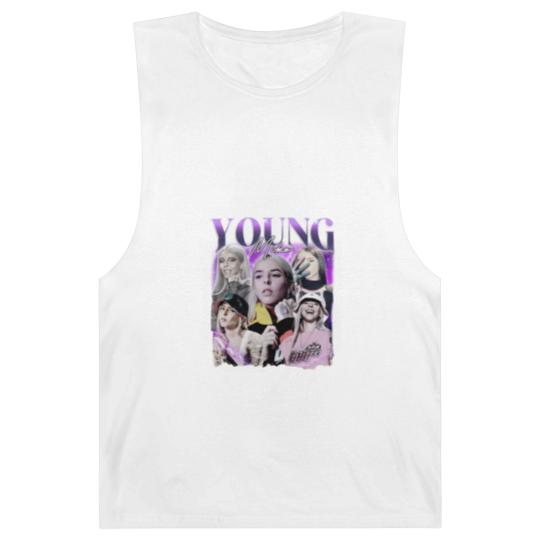 Discover Young Miko Rap Barnard Tanks, Baby Miko Trap Kitty Vintage 90s Style Barnard Tanks