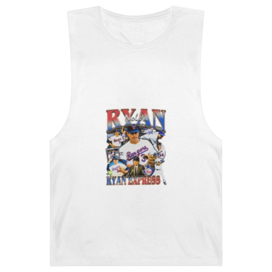 Discover Vintage 90s Graphic Style Nolan Ryan Barnard Tanks Vintage Sport Barnard Tanks