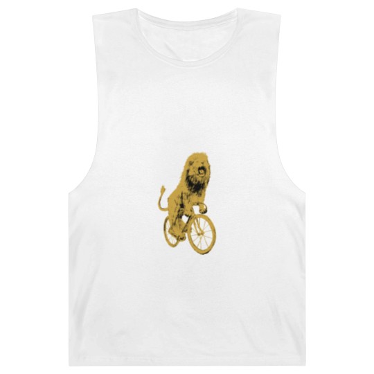 Discover Bicycling Lion Barnard Tanks - Screen Printed Unisex Barnard Tanks, Lion Barnard Tanks, Lion Lovers, Bike Barnard Tanks, Alternative Apparel, Dark Cycle Clothing