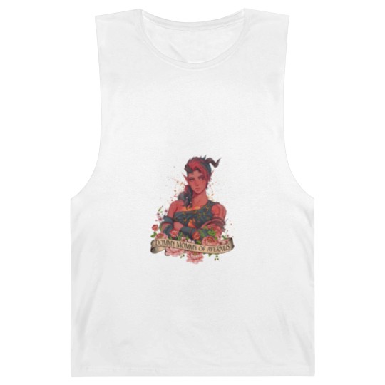 Discover Karlach Dommy Mommy of Avernus Boho  Barnard Tanks, Baldur's gate 3 merch Barnard Tanks, Video games Barnard Tanks
