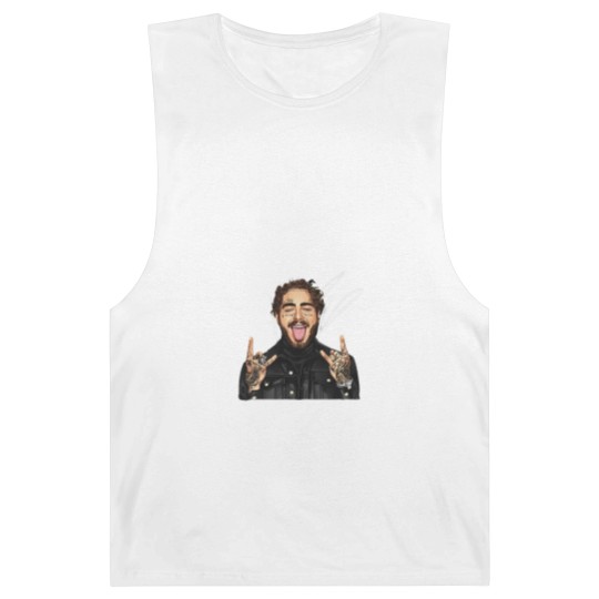 Discover Post Malone 12 Carat Tour Barnard Tanks -  Signed Signature Version - Post Malone Unisex Barnard Tanks Barnard Tanks