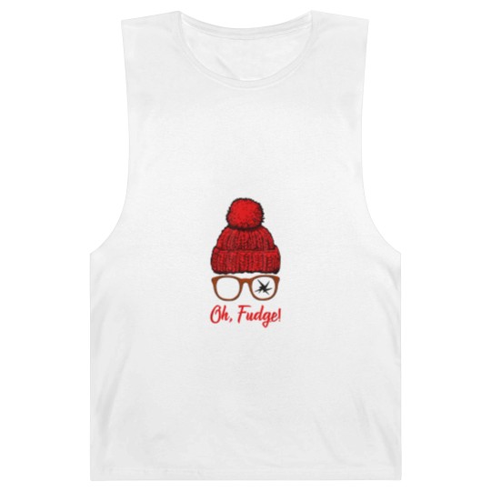 Discover Oh Fudge Funny Christmas Candies Geek Nerd Barnard Tanks
