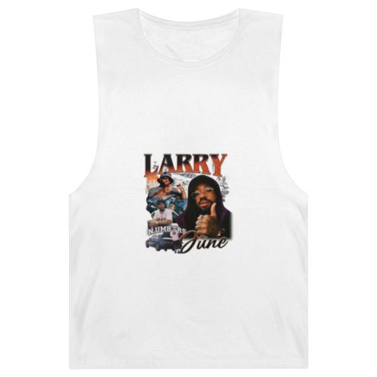 Discover Larry June Unisex Barnard Tanks larry june,larry june Barnard Tanks,good job larry,orange Barnard Tanks