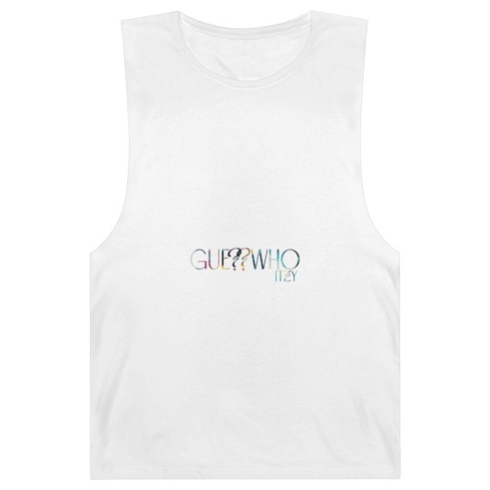 Discover ITZY Guess Who Logo Abstract Barnard Tanks