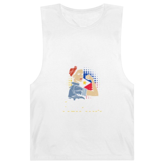 Discover Proud Filipina Woman Girl Philippines Flag Barnard Tanks