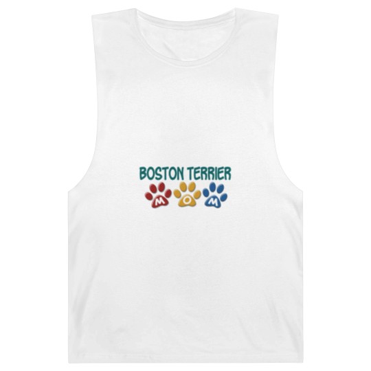 Discover BOSTON TERRIER MOM Paw Print 1 Barnard Tanks