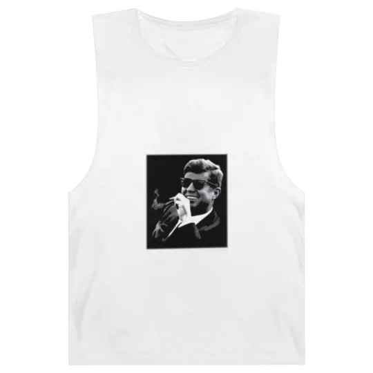 Discover John F. Kennedy Cigar & Sunglasses Barnard Tanks