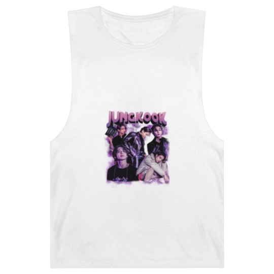 Discover Jungkook Barnard Tanks, Jungkook Vintage Style Barnard Tanks, Jungkook Vintage Unisex Barnard Tanks